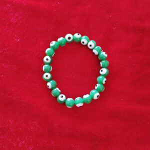 Elegant Green Evil Eye Bracelet (Premium & Energised)