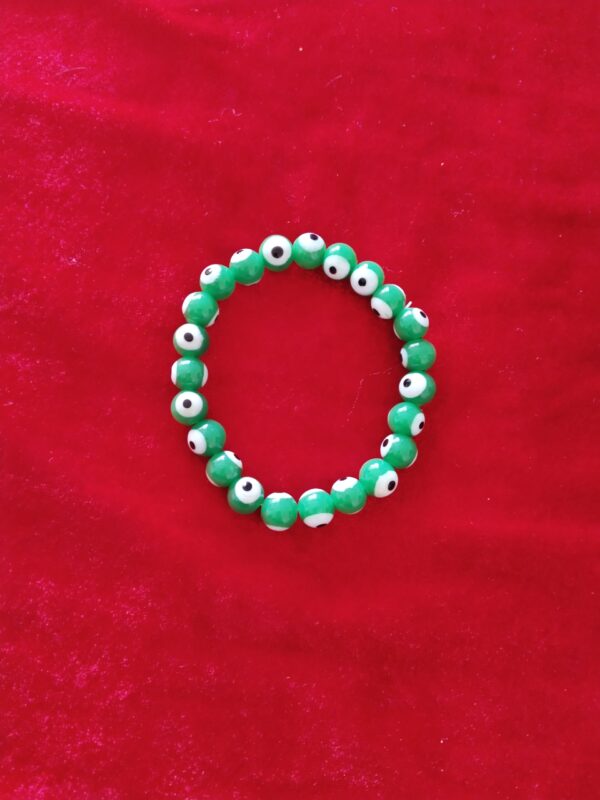 Elegant Green Evil Eye Bracelet (Premium & Energised)