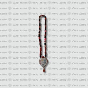 Rainbow Selenite Heart in Multicolored Hakik Mala – Premium & Energised